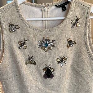 Canvas Jeweled Tank/Vest